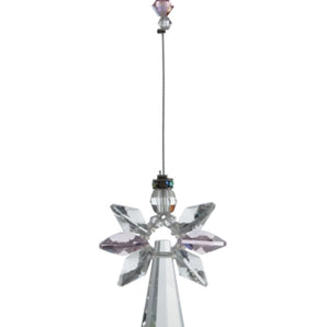 Large Crystal - Guardian Angel - Rose