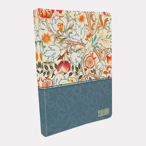 Pocket Notebook - William Morris - White & Blue