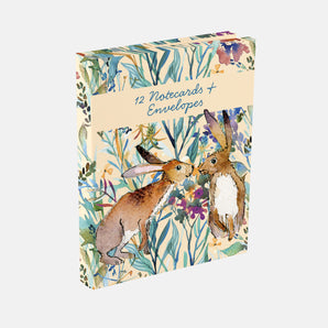 Notecard Wallet - Kissing Hares