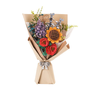 DIY Wooden Flower Bouquet 3D Wooden Puzzle