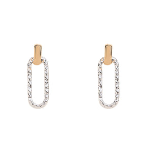 Park Lane Gold & Silver Plated Earrings - Low Hoops