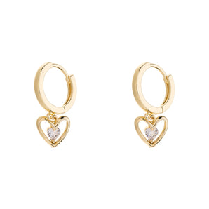 Park Lane Gold Plated Cubic Zirconia Earrings