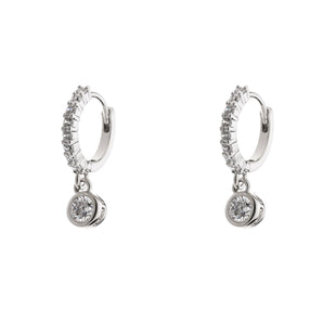 Park Lane Rhodium Plated Cubic Zirconia Earrings