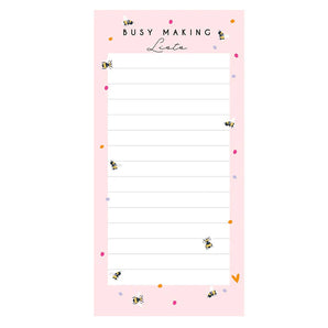 Busy Making Lists Magnetic To-Do List