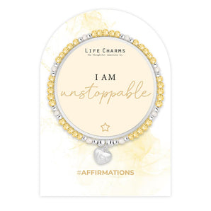 Affirmation Bracelet - 'I am unstoppable'