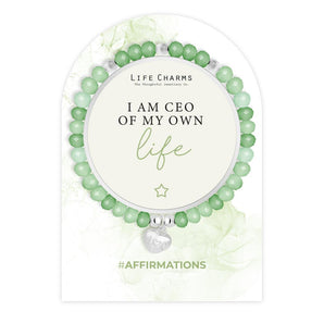 Affirmation Bracelet - 'CEO of My Life'