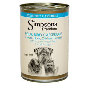 Simpsons Four Birds Casserole 400g Dog Food