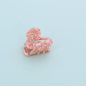 Milky Marble Small Claw Clip - Pink