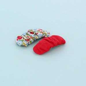 Set of 2 Polly Hair Clips - Red/ Green